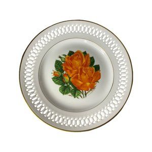 Bing & Grondahl Danbury Mint 1979 The 12 Rose Plate "Tropicana" 8.5" Diameter